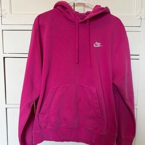 Nike Fuchsia Hoodie with Logo